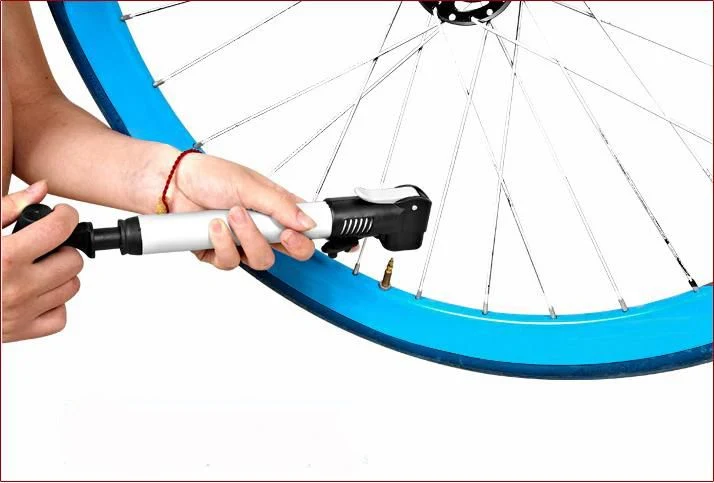 Tslm Mini Portable High Strength Plastic Bicycle Tire Pump Self Inflator Ultra Light Gadgets Self Inflator Cycling Air Pumps
