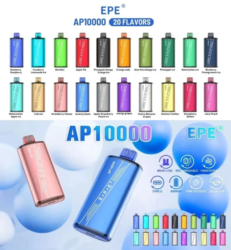 UK Zbood Innovar Neon Lavie Pod Elpfbar Maskking Eck Vaporizer EPE Ap 10000 Puffs Disposable/Chargeable Vape