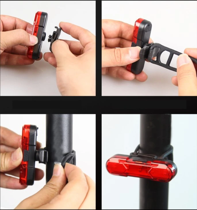 USB Rechargeable LED Bicycle Tail Light, Bright Bike Rear Light