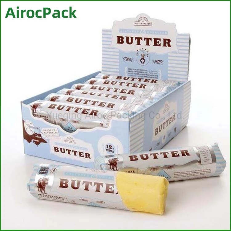 Food Grade Paper/Foil/PE Colored Aluminum Foil Paper for Butter Packaging