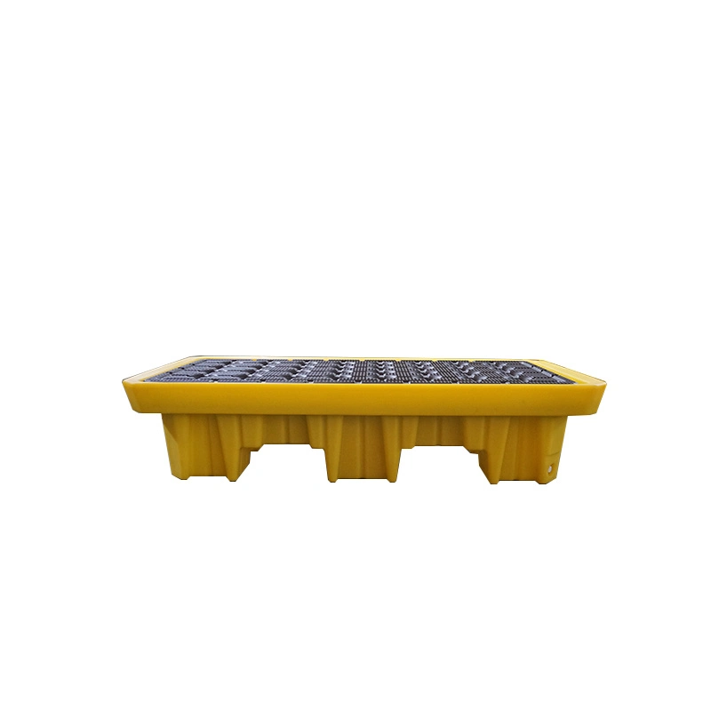 High quality/High cost performance  Cheap Thicken Industrial Poly Control 2 Drum Chemical Oil Containment Plastic Spill Pallet Wholesale/Supplier