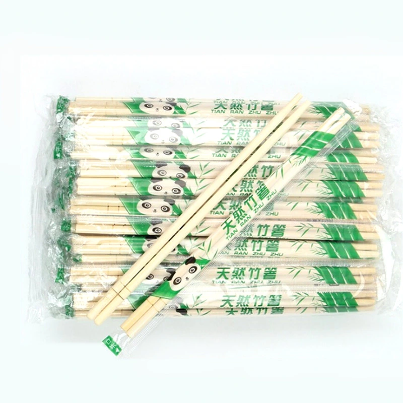 100% Chinês Natural Reusável Madeira bambu chopsticks / Atacado Custom Bamboo Round Picopsticks