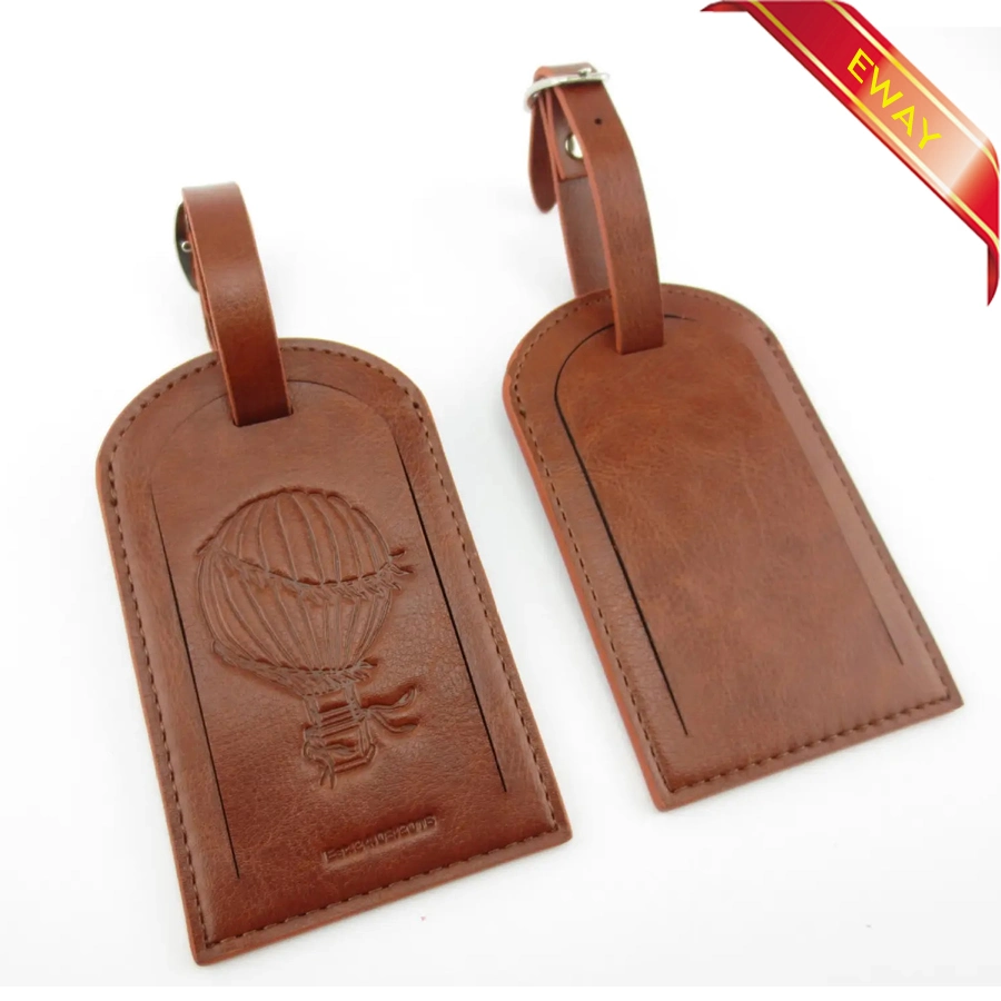 Leather Plane Luggage Tag Travel ID Tag Rubber Hang Tag