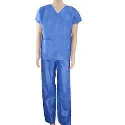 Gommages pour soins infirmiers uniformes Unisex Hôpital vêtements de travail chirurgie médicale jetable Combinaison de gommage