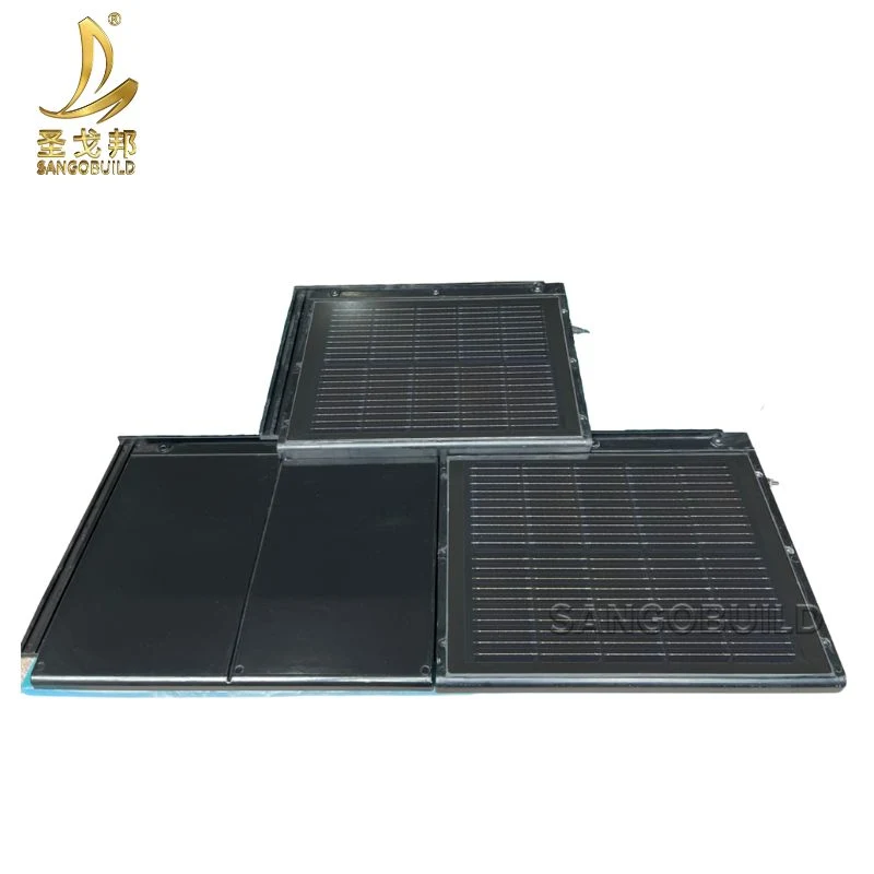 Green House Villa Rooftop Corrugated Roof Sheet Solar Shingle Roof Tiles Photovoltaic