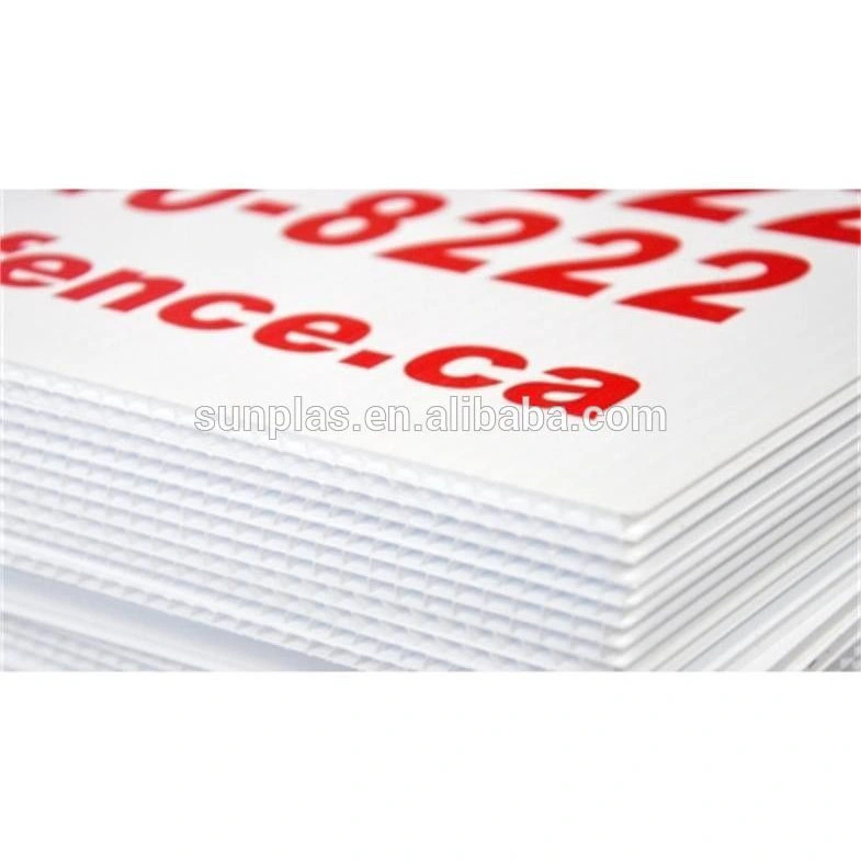 Wholesale/Supplier 6mm Thick Low MOQ White Custom PP Hollow Corrugated Plastic Sheet