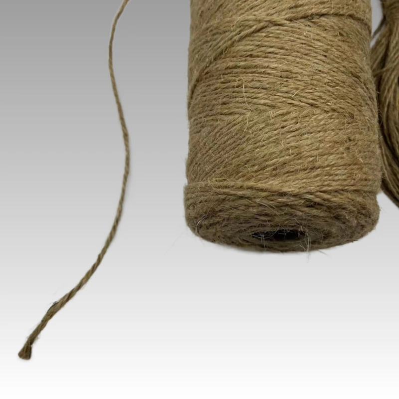 100% Natural Twisted Jute Hemp Twine Hemp Packing Rope for Sale for Packing, Decoration, Gardening
