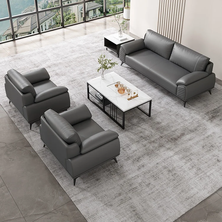 Liyu Newdesign Modern Commercial Office Meeting Couchitalian Pictures 3 Seater Used So with Specification Sofa Set Furniture