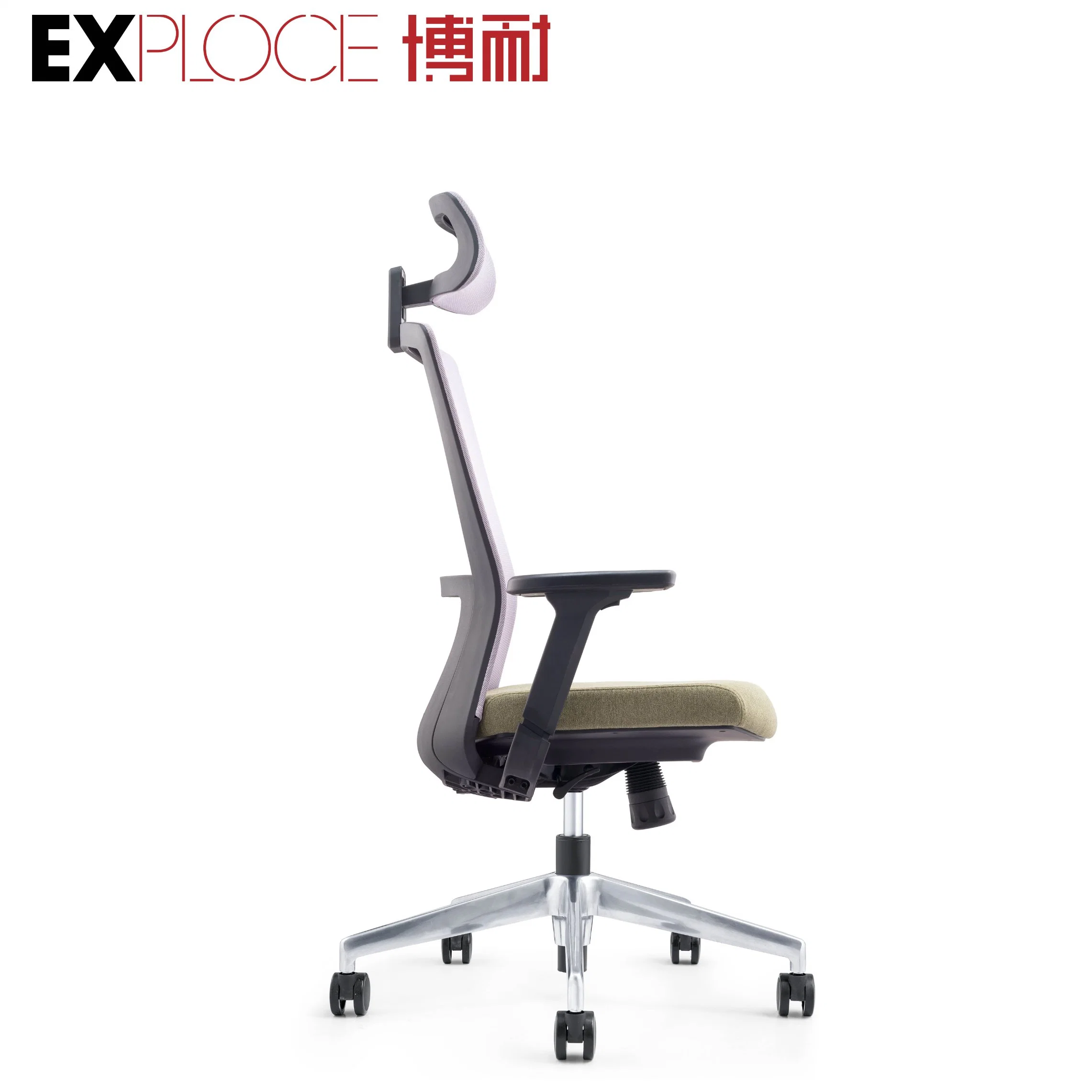 Malla de soporte lumbar ergonómico con respaldo alto giratorio Ejecutiva Silla de oficina Muebles