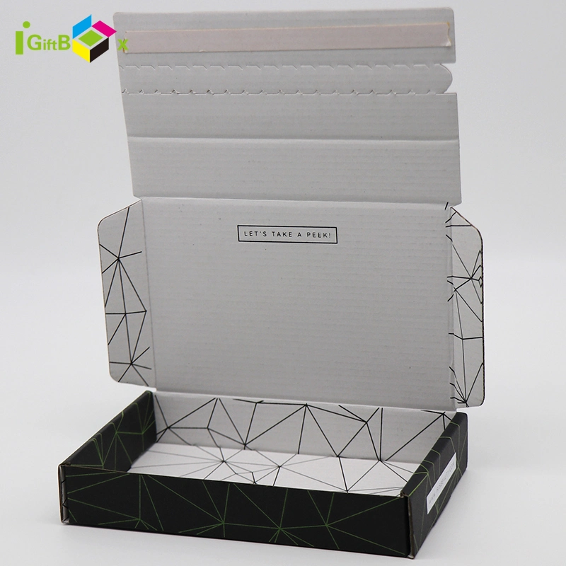 Custom Logo Color Corrugated Packaging Clothing Mailer Box Shipping Paper Gift Box