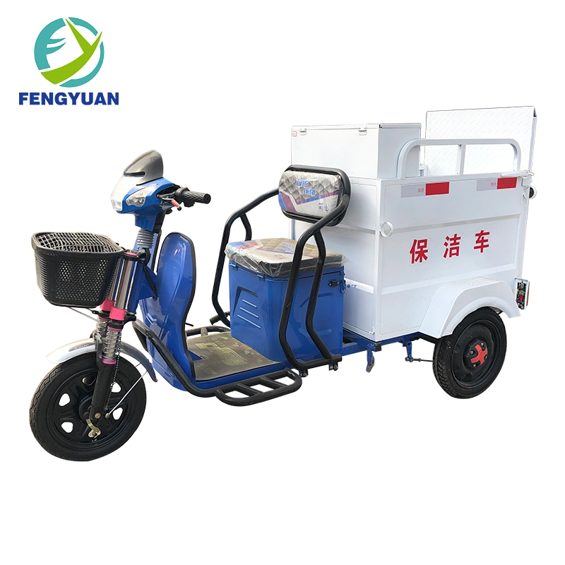 Electric Vehicle Garbage Collect Transfer Tri-Cycle Sanitation Garbage Truck