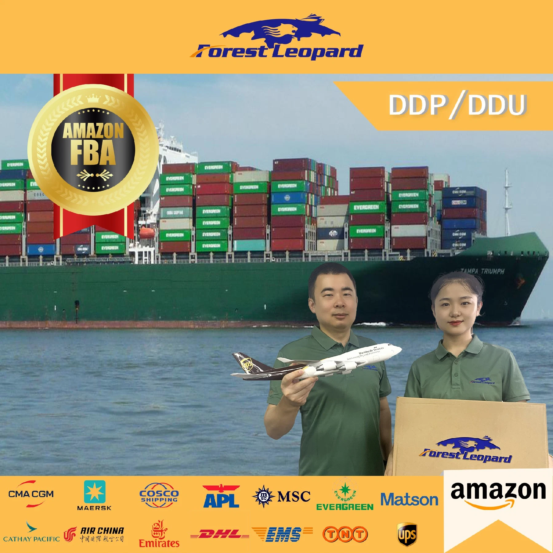 FedEx DHL DDP Express Door to Door Air Sea Freight Forwarder Shipping Rates Agent China Yiwu to UK USA