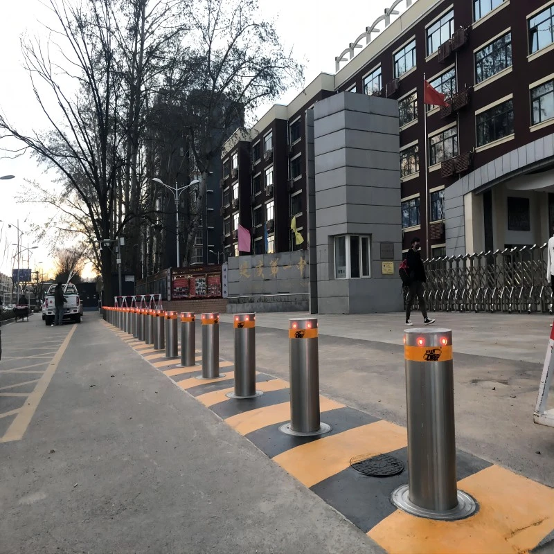 Impact Tested Hydraulic Automatic Bollards for Access Control with Remote Control Use in Parking Lot