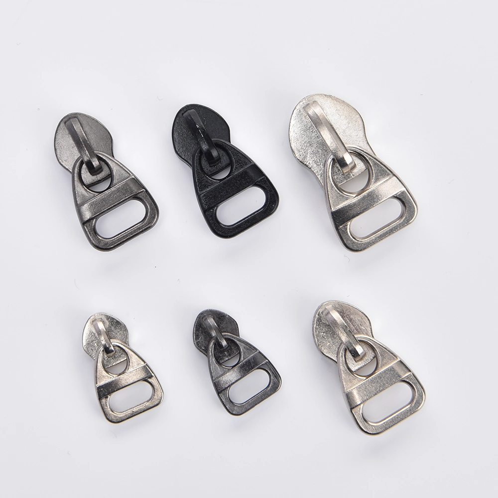 Decorative Metal Zipper Slider Non Lock for Jacket Clothing Accessories