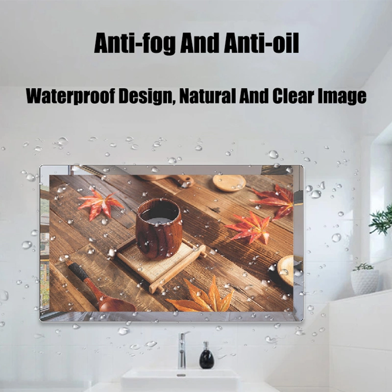 Bathroom 55 Inch LED Android Mirror TV Waterproof and Anti-Fog Smart TV Bathroom Mirror Waterproof TV with Lights LED