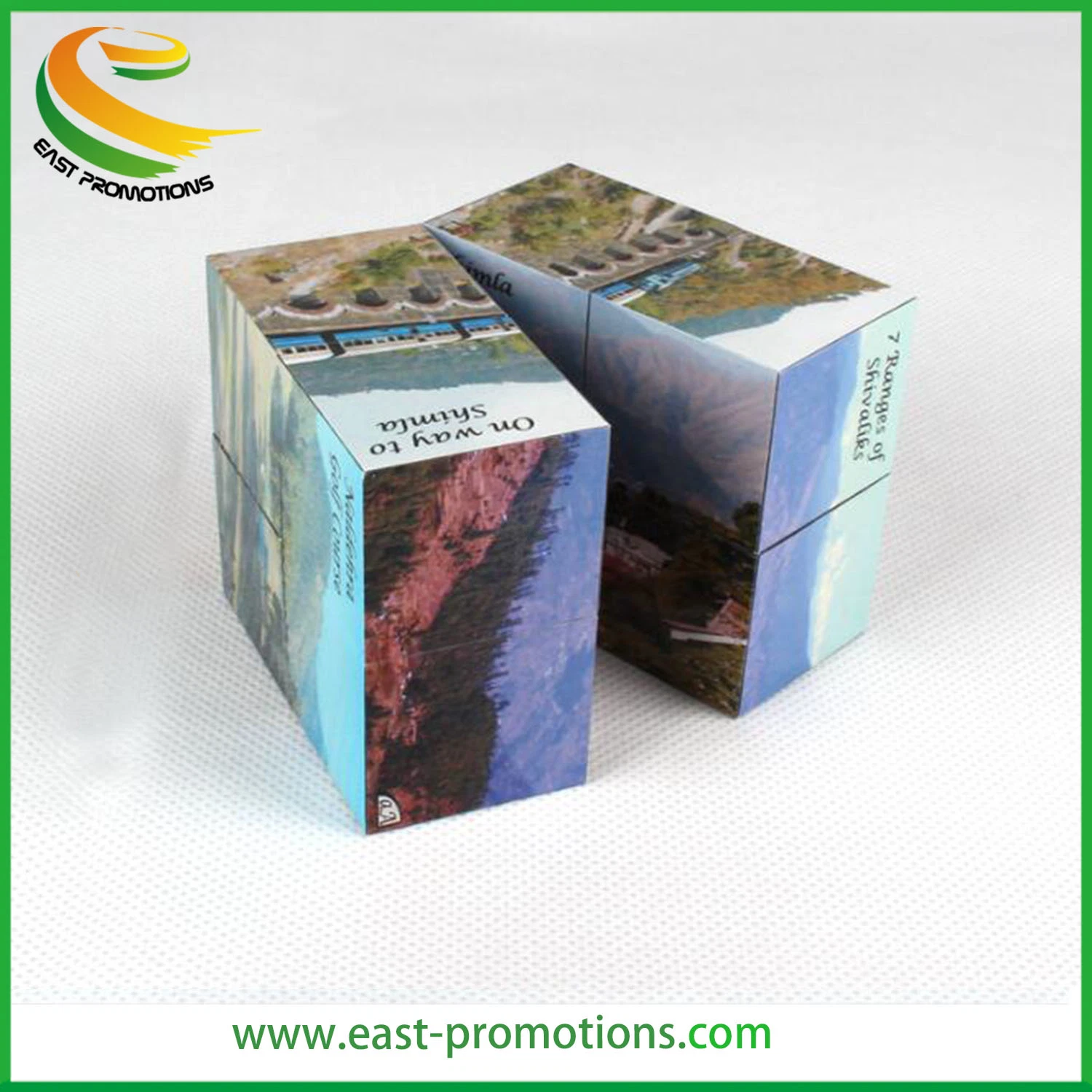 Custom Full Color Print Advertising 3D Foldable Magic Cube for Promotional Gifts