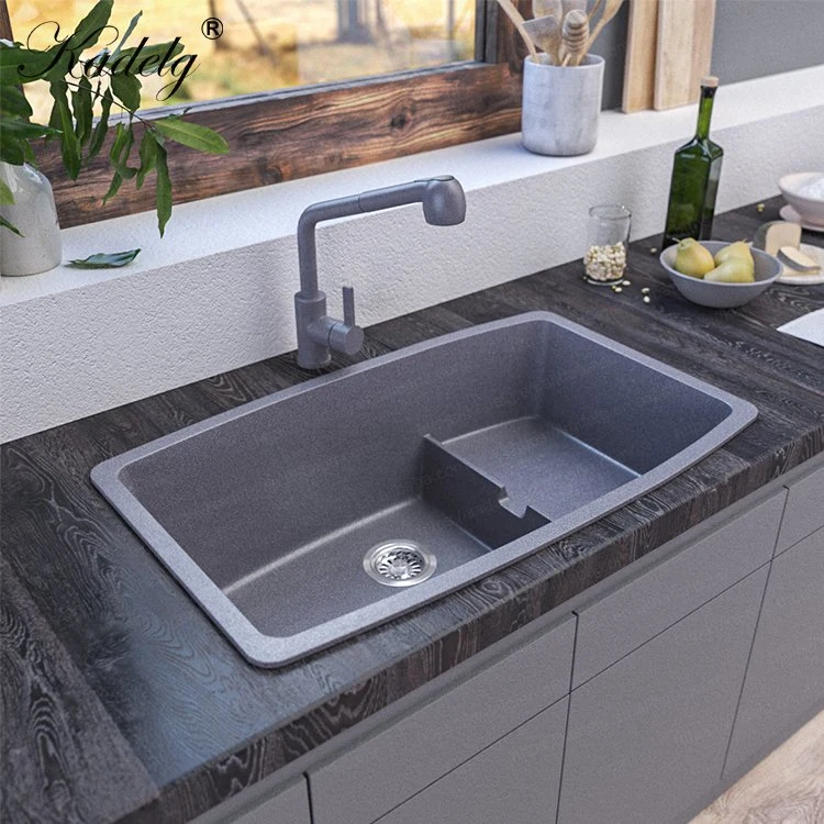 American Style Popular Anti-Scratch Matt Grey Granite Kitchen Sink