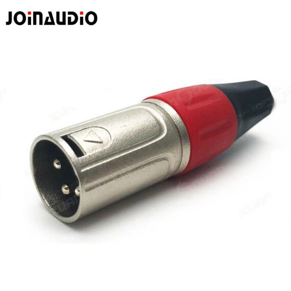 3pin conector XLR conector macho de micrófono adaptador hembra (XLR-412)