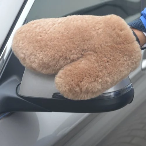 Hot Sale Natural Sheepskin Car Washing Pad Cleaning Tool