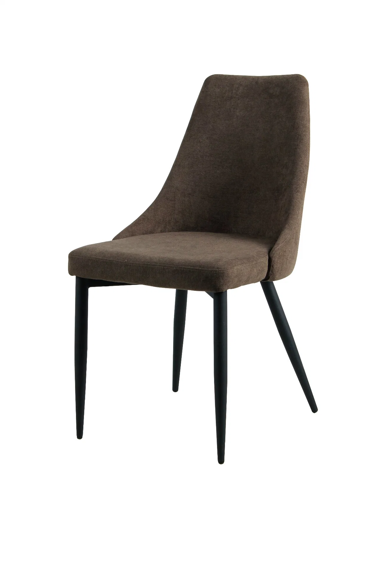 Vente en gros Maison Restaurant mobilier de bureau tissu rembourré Velvet chaise de salle à manger Avec métal