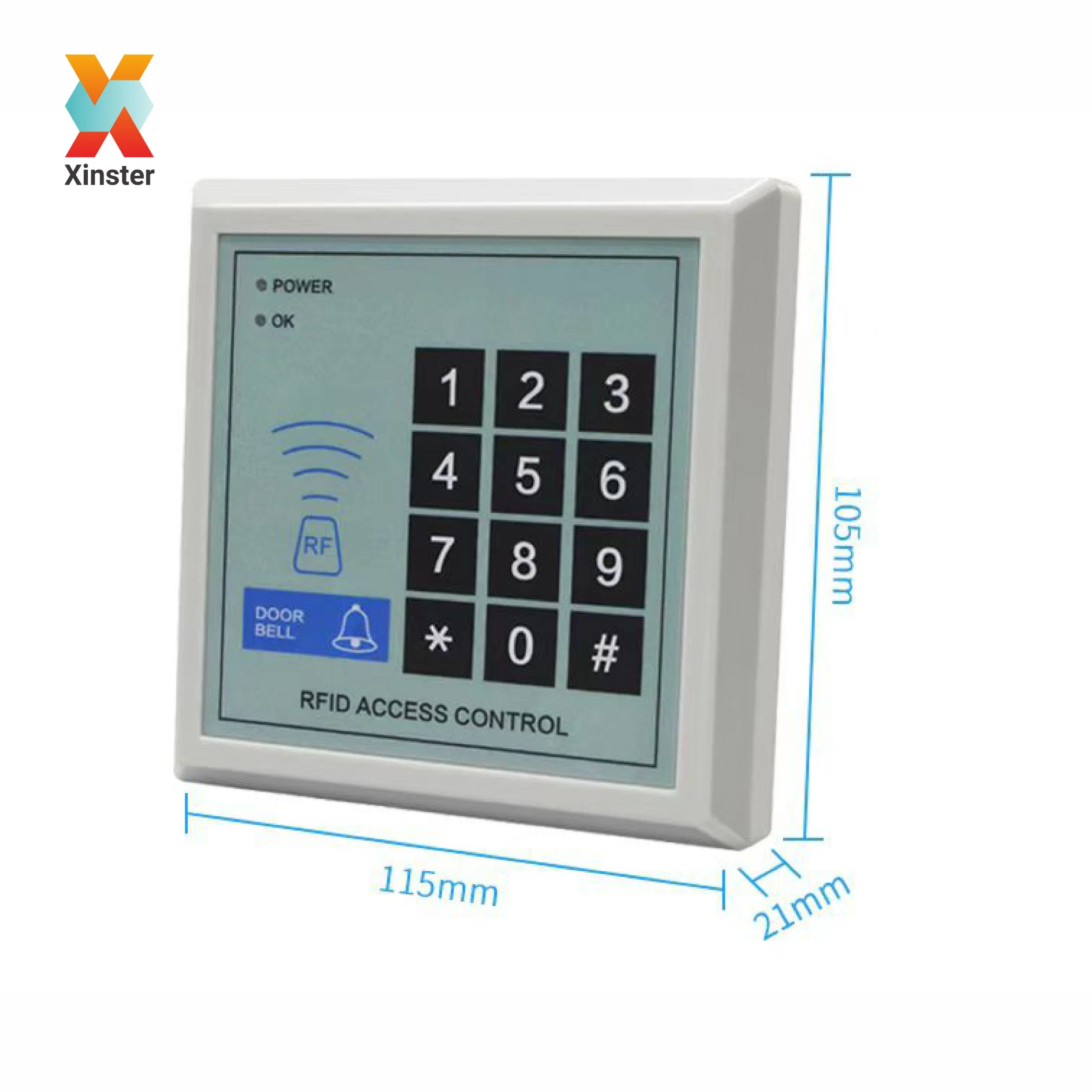 Rainproof Touch Screen Keypad ID Card Password RFID Em Card Standalone Wiegand Signal Door Access Control System