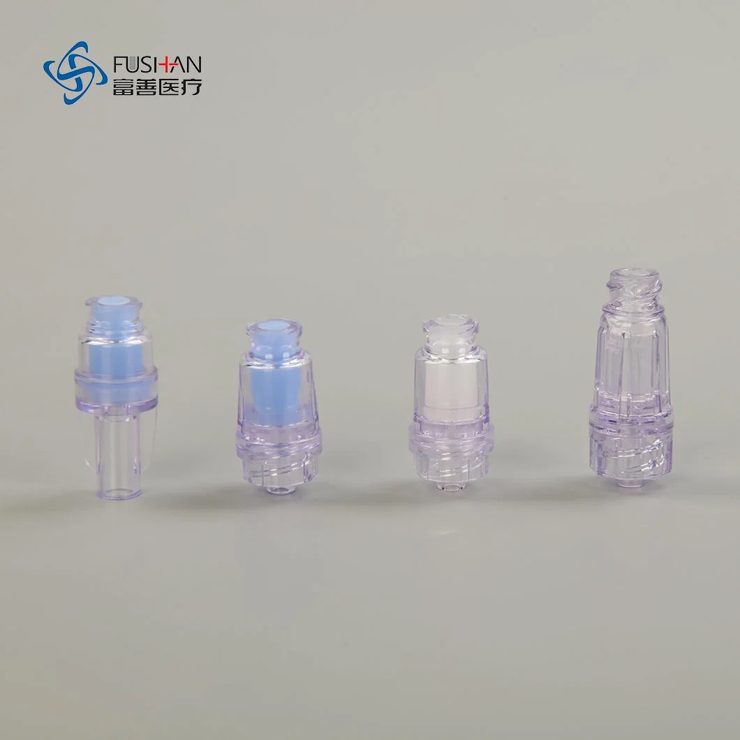 prix d'usine Fushan connecteur libre d'aiguilles jetables inutiles set de perfusion avec la CE, l'ISO, FSC
