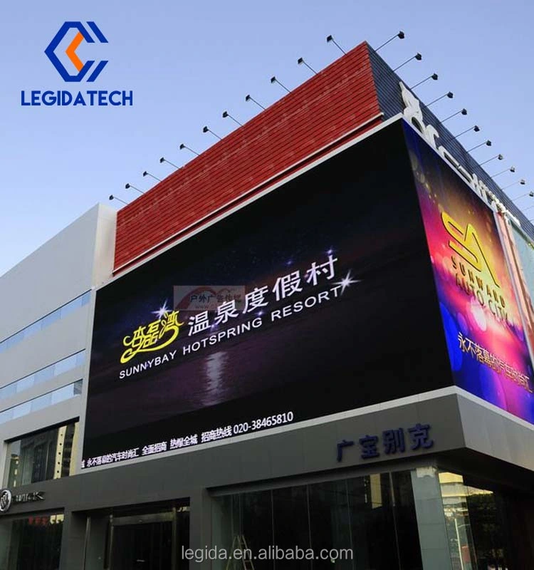 Legidatech LED P6 P8 P10 Full Color Digital Billboard Pole Signage Board Panel Cabinet Signs LED Outdoor Public