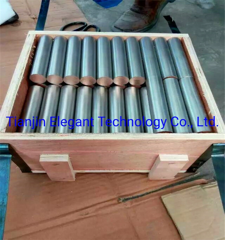 La barra de Cobre revestido de titanio revestidos de titanio// el revestimiento de titanio de la barra de metal de titanio Producto/placa/tubo revestido