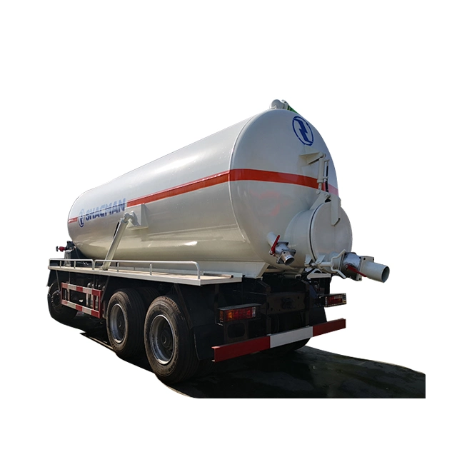 345HP 6*4 Shacman Foton Dongfeng HOWO 18tons Sludge Disposal Fecal Vacuum Sewer Cleaner Septic Waste Water High Pressure Jetter Tank Sewage Drainage Truck