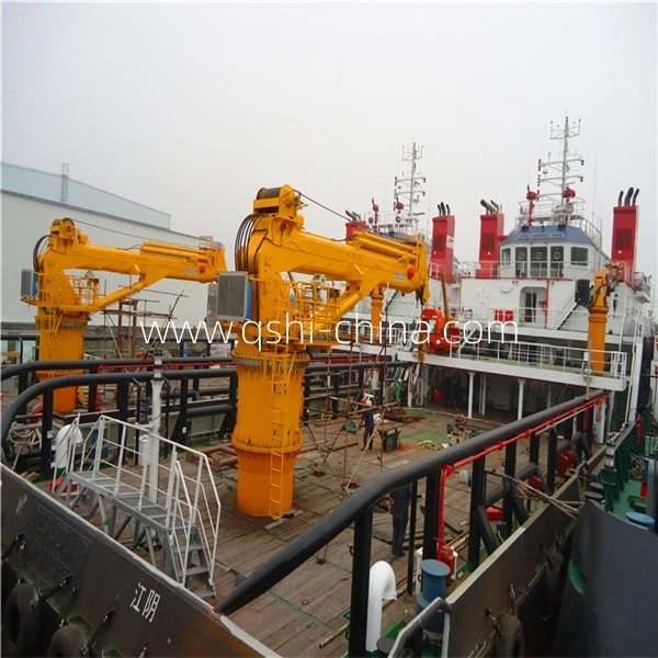 ABS Certificate Hydraulic Telescopic Knuckle Boom Offshore Crane