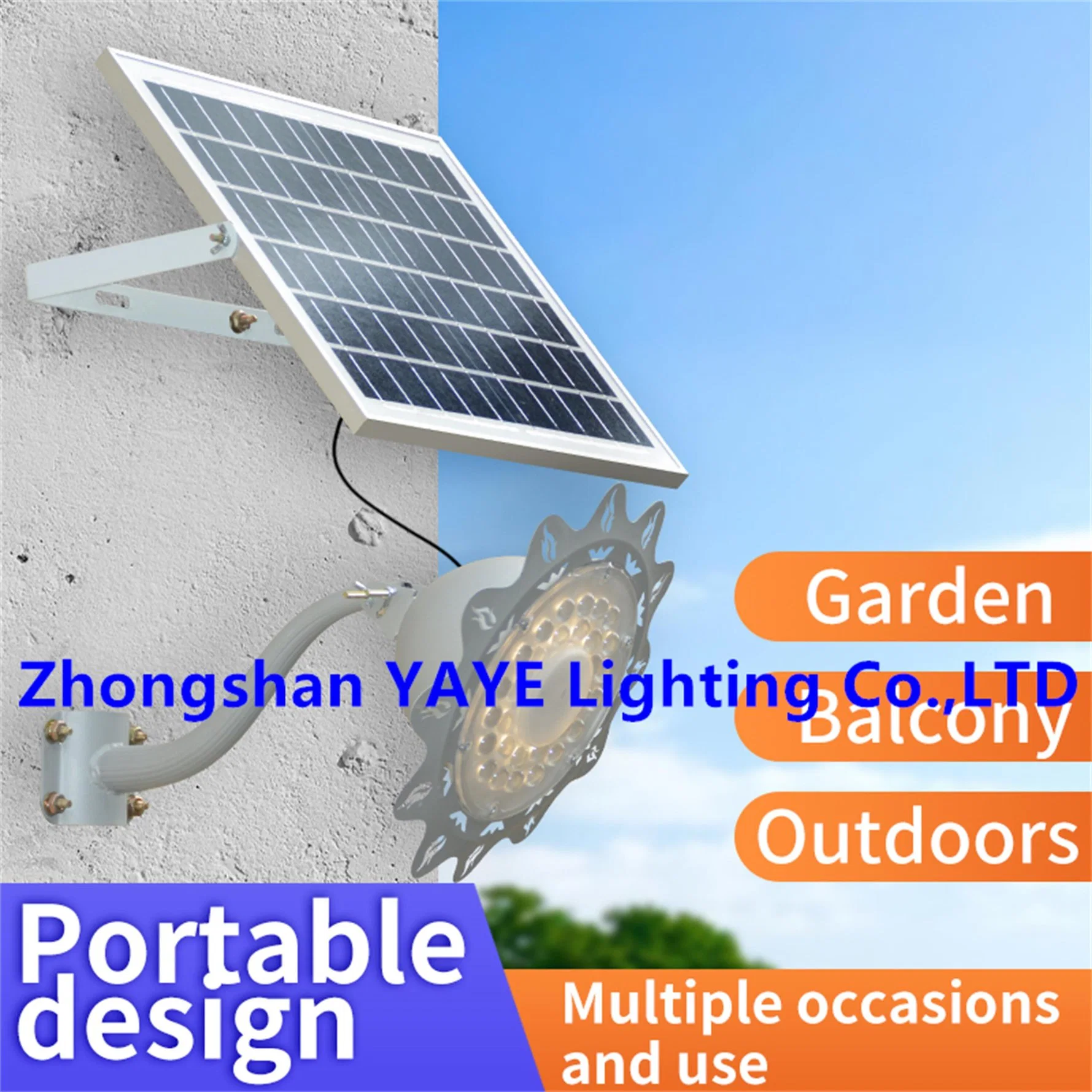 Yaye CE 200W UFO 304 Stainless Steel +Aluminum Solar LED Garden Wall Park Remote Controller Light 1000PCS Stock/ Solar Factory Manufacturer/ 3 Years Warranty