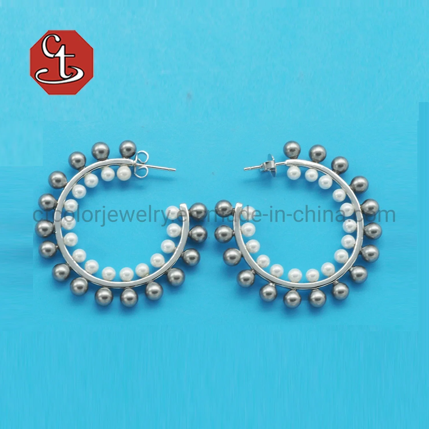 Fashion Jewellery Classic Imitation Pearl Earrings Feminine Temperament Simple Personality Semicircle Pearl Earrings jewelry