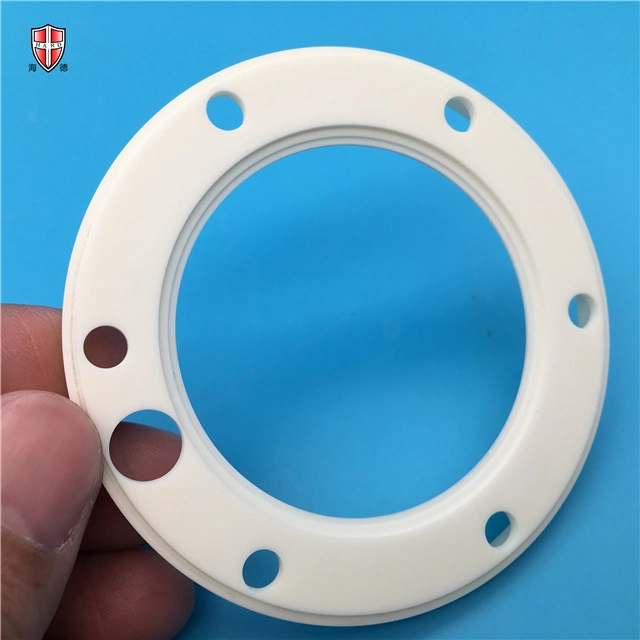 High Purity White Wear and Corrosion Resistant Machinable Alumina Ceramic Ring