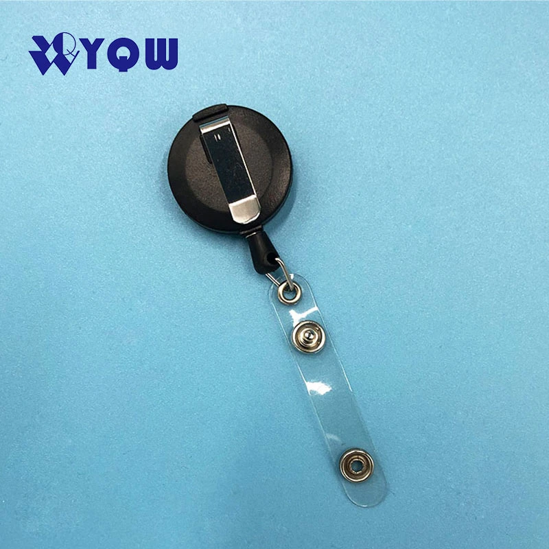 Customized Yoyo ID Card Holder Retractable/ ID Badge Holder with Epoxy Logo Retractable Plastic