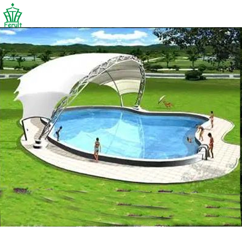 Luxury Construction Steel Building with Tensile Membrane Structure Factory for Swimming Pool