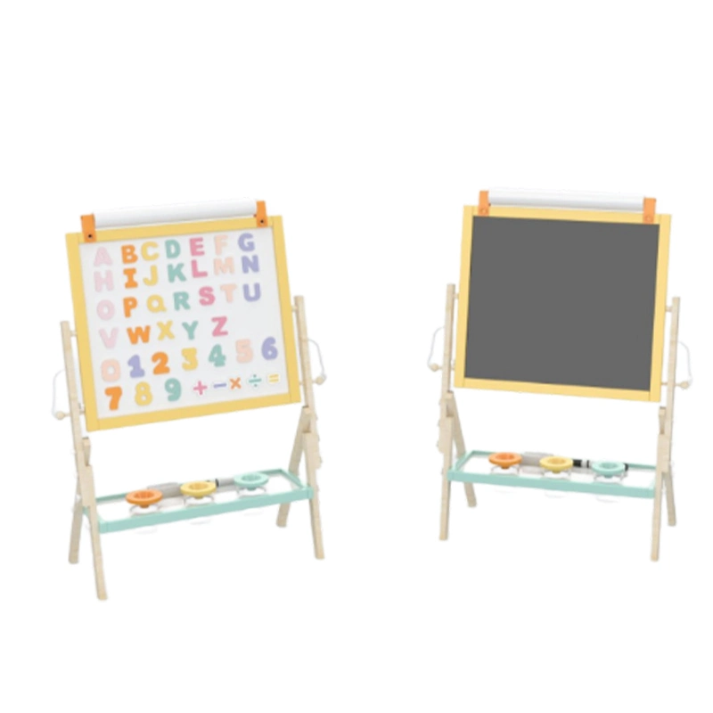 Criança Toy Art Easel e placa de íman branca