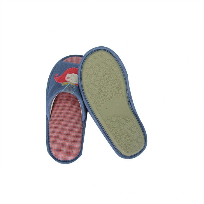 Fleece Stoff Oberfrau Mode warme Innensohle TPR Außensohle innen Slipper