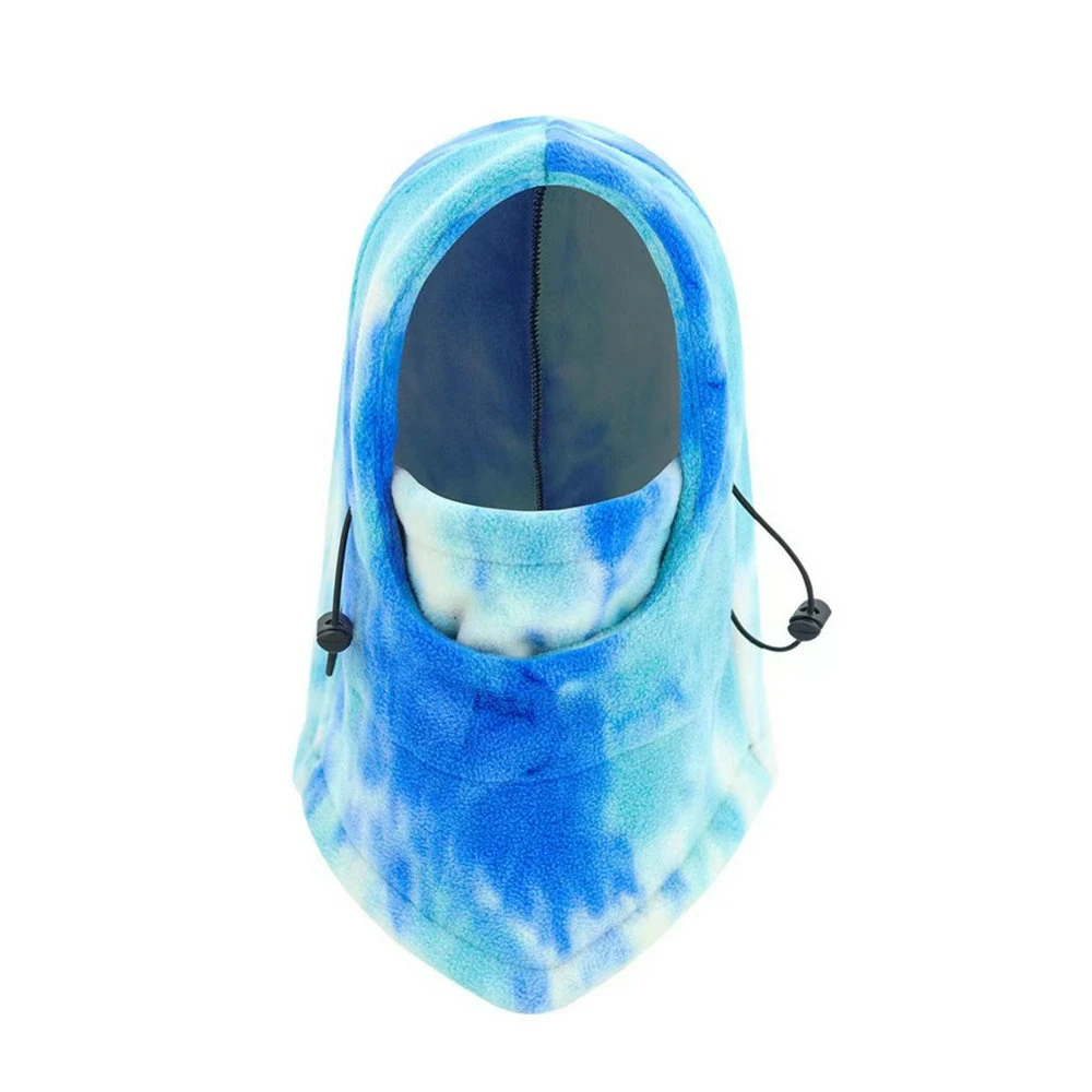 Thick Warm Fleece Hood Head Wear Tie Dye Full Face Mask Neck Warmer Balaclava for Winter Wyz18537