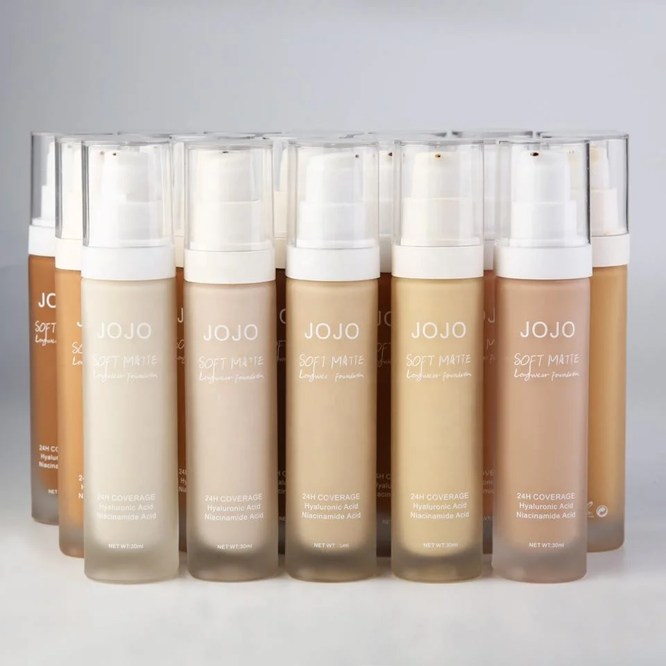 Wholesale/Supplier 30 Colors Custom Logo Full Coverage Makeup Foundation Cosmetics Private Label Liquid Foundation Facial Make up