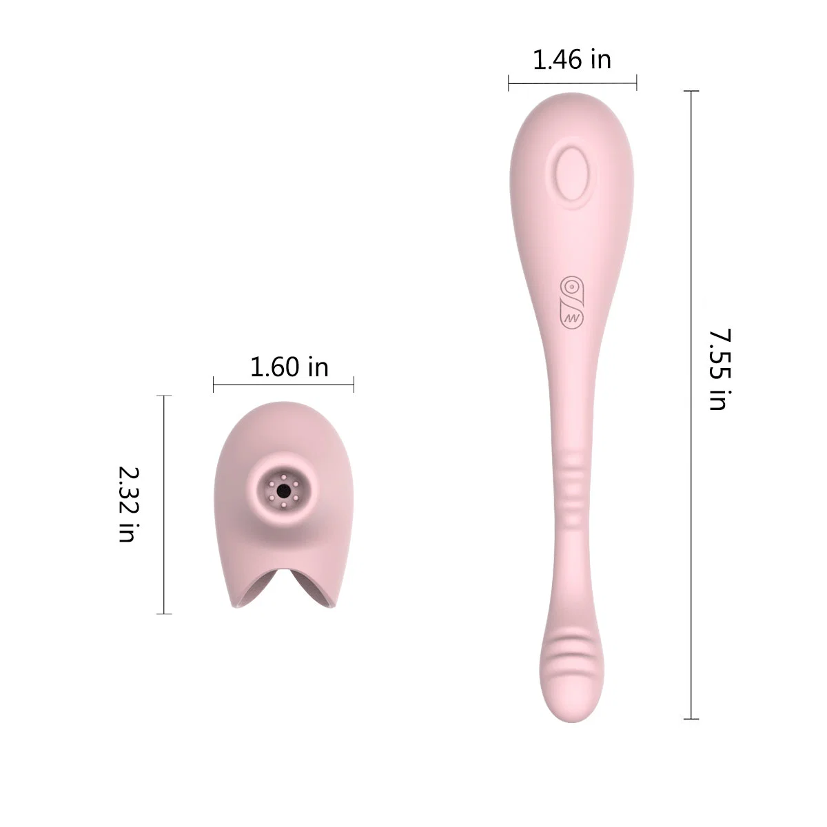 Higo Premium Style Sucking, Vibrating and Beating 3 in 1 Silicone Vibrator Wand G Spot Vibrator Sex Toy Women AV Wand Massager Clitoris Vibrator