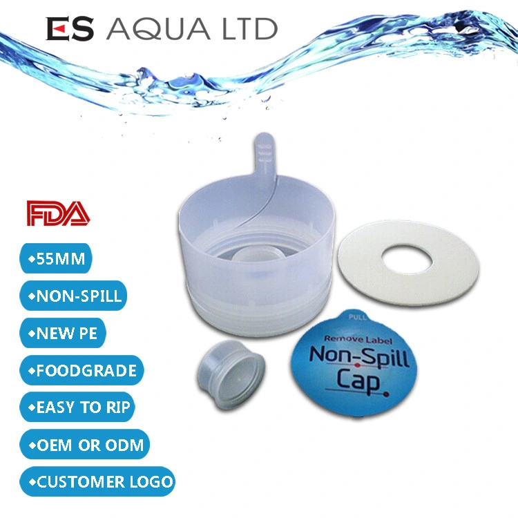 100% New PE 5 Gallon Water Bottle Non-Spill PE Smart Cover Lids Cap
