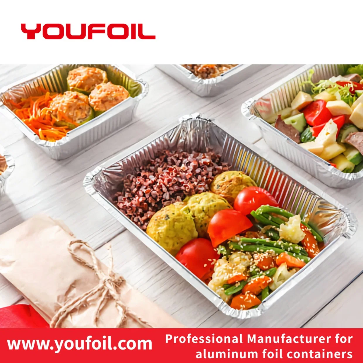 Food Grade Recyclable Non Deformable Disposable Aluminum Tray Half Size Baking Pan