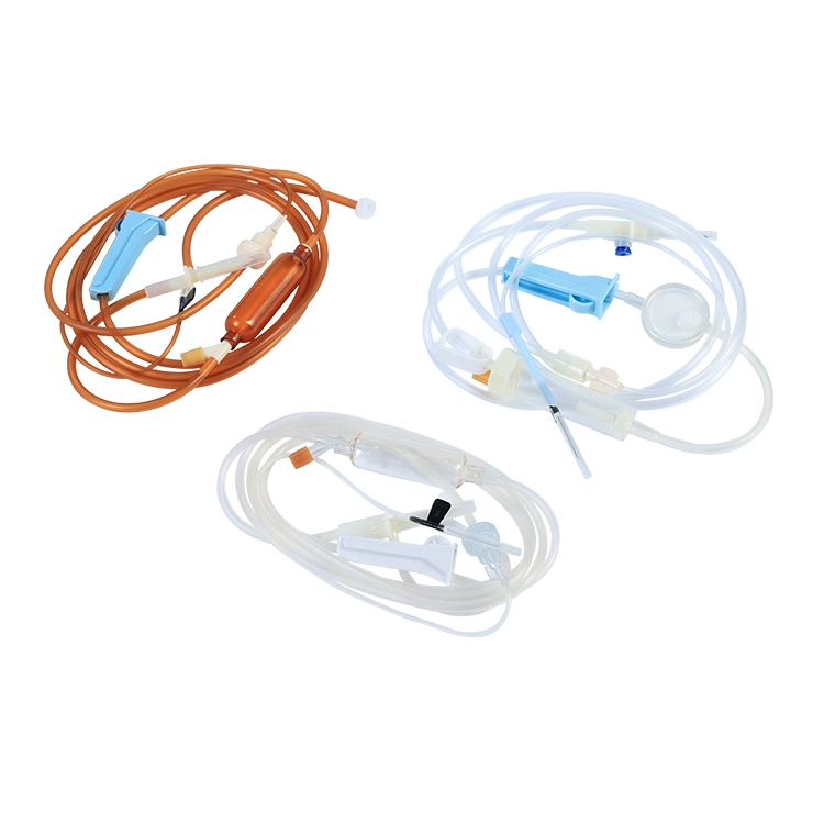 Sterile Disposable Infusion IV Set with Blowing-Model Drip Chamber