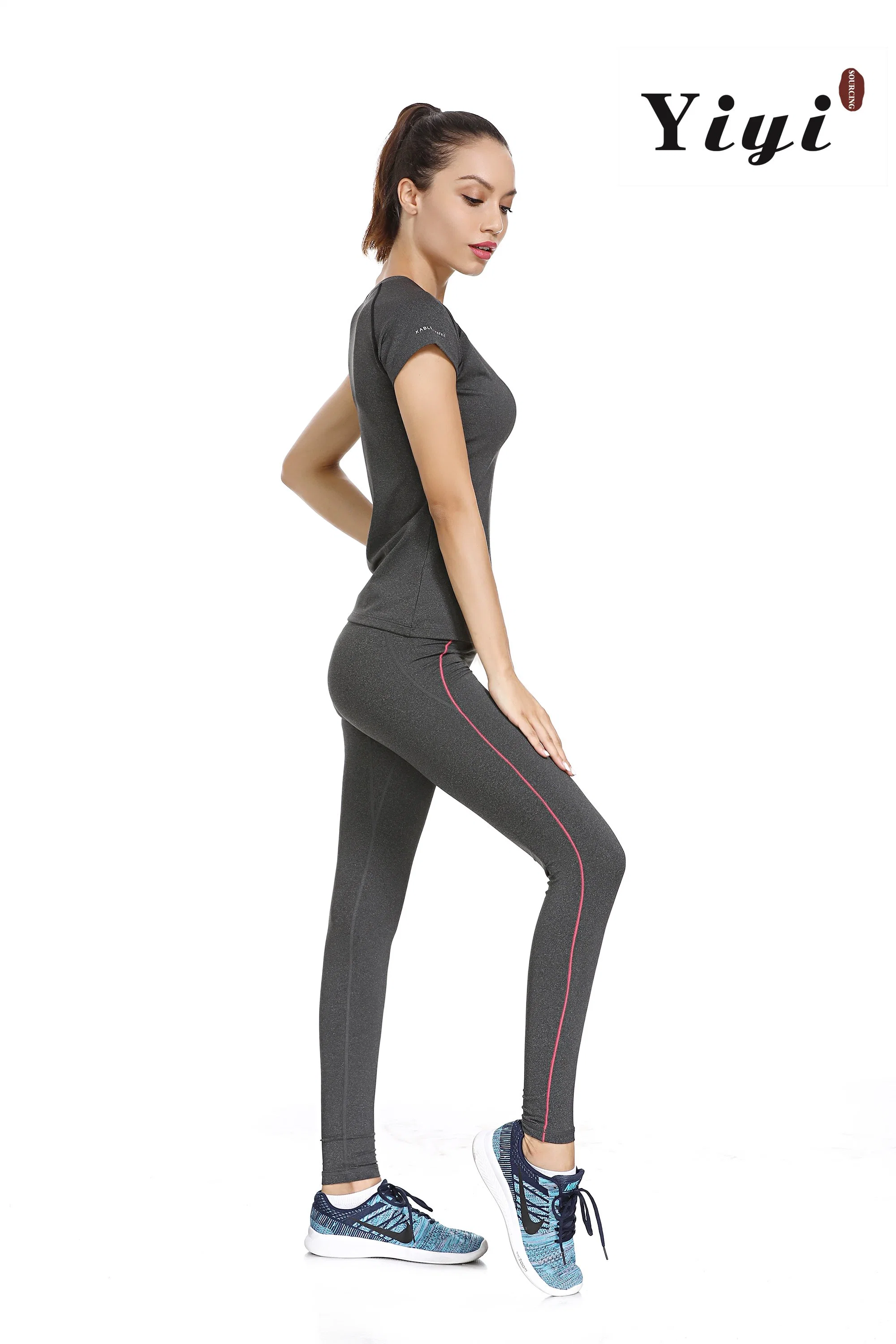 Cheap Wholesale/Supplier Gym Workout Sports Mesh Insert Leggings Active Setwear Sportswear