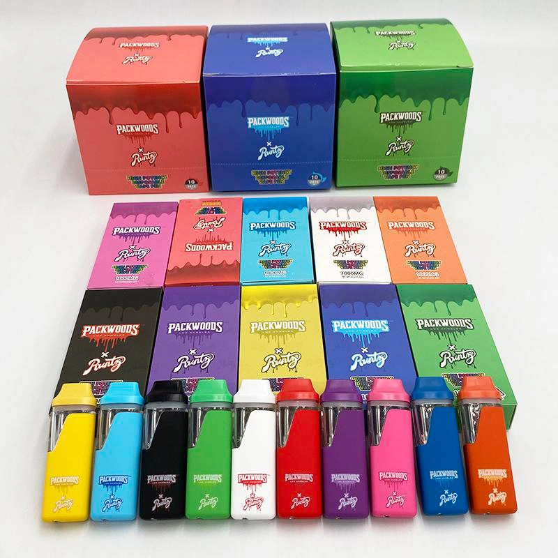 Packwoods Runty X Mini Vape E cigarettes Runtz 1ml 2 ml de batterie rechargeable, vide, stylo Vape jetable