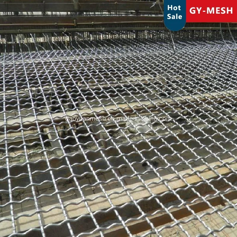 65mn 45# en acier inoxydable en acier serti de maillage de l'écran de la carrière de Wire Mesh