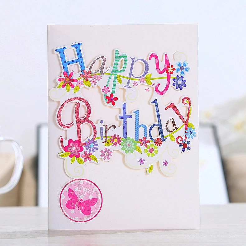 Birthday Warm Carton Packaging Business Cards Pop up in China Jl-G1002