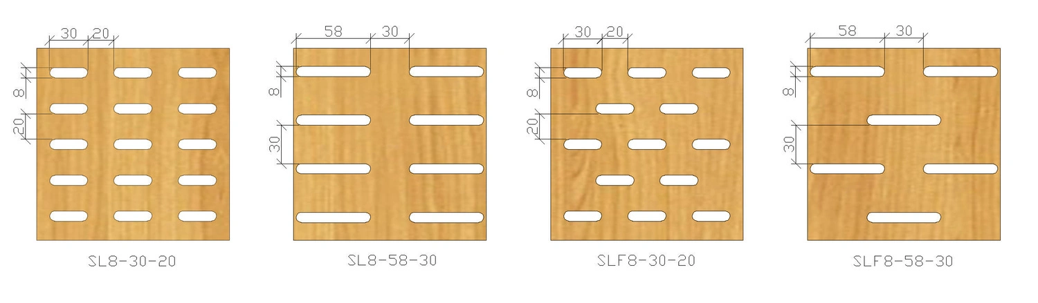 AG Schallabsorptionsmaterialien Schalldämpfende, perforierte MDF-Wandpaneele für den Aufnahmesaal