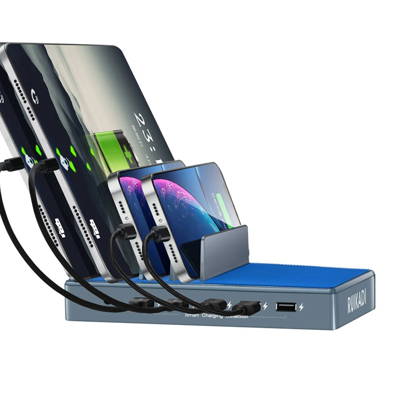 5 Station de charge USB de bureau intelligente avec 5 ports Chargeur USB multiport