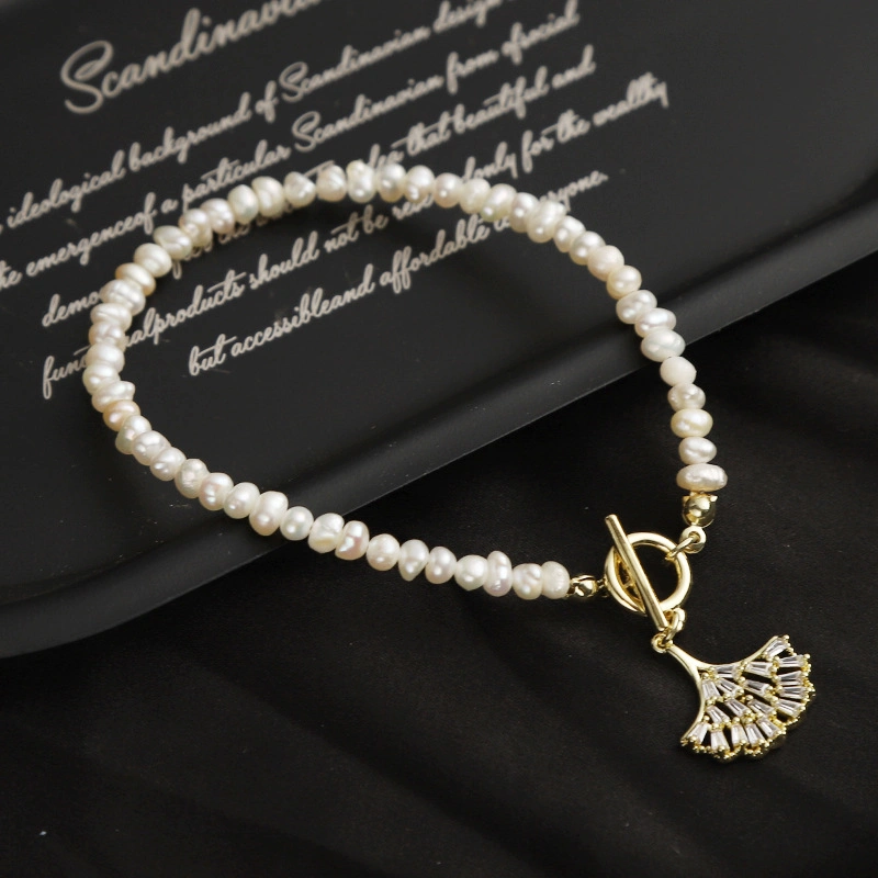 Perlen-Kette Armband Ginkgo Blatt Modeschmuck